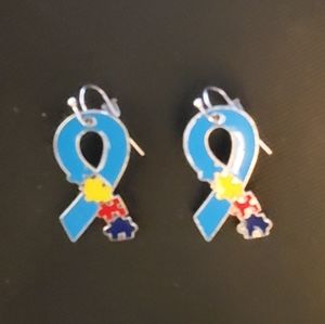 Autism Speaks Ribbon Earrings NEW